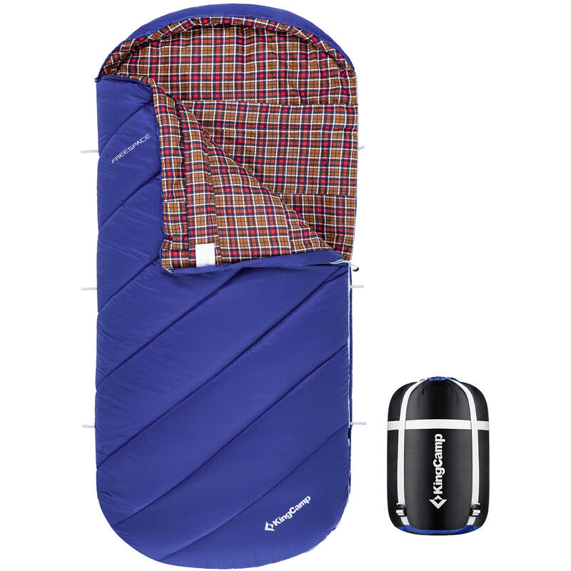 Sac de couchage d'hiver Freespace 250 large coton 12°C