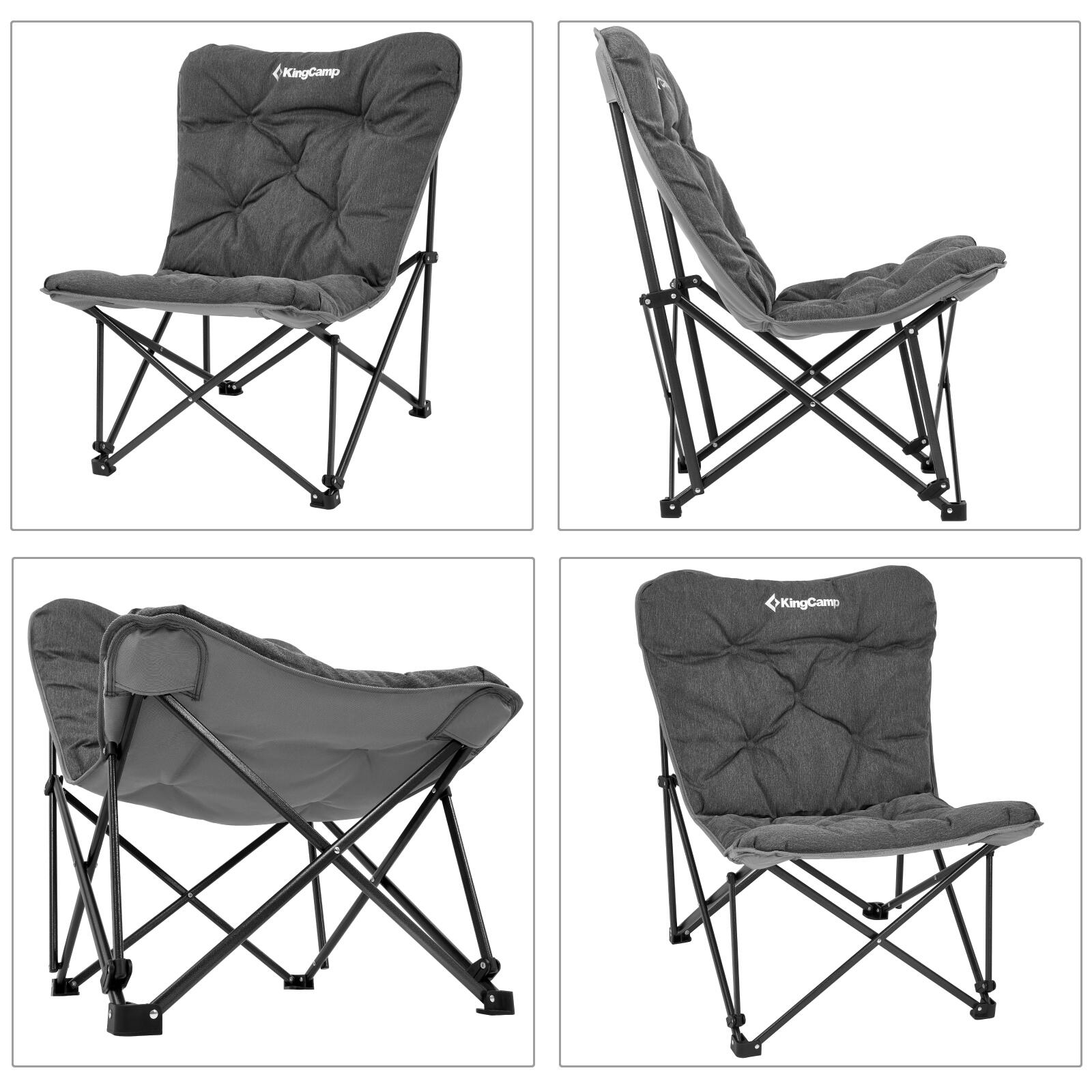 Lindon Relax Butterfly Lounge Campingstoel Staal 136kg 2/5