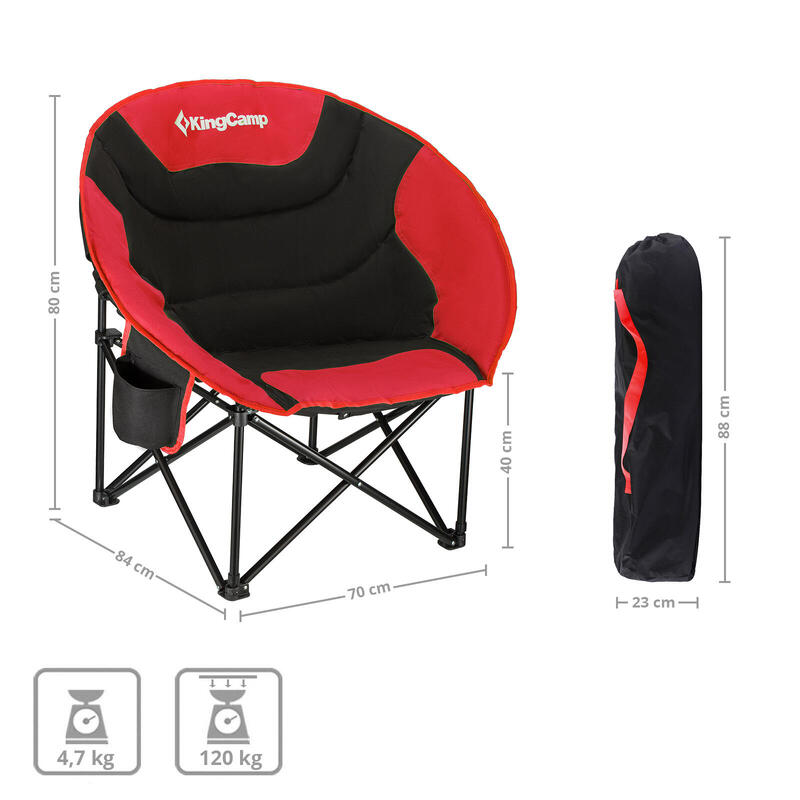 Campingstuhl MoonChair L Camping Klappstuhl Faltstuhl Angelstuhl Outdoor 120kg