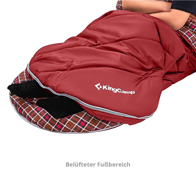 Sac de couchage d'hiver Freespace 250 large coton 12°C