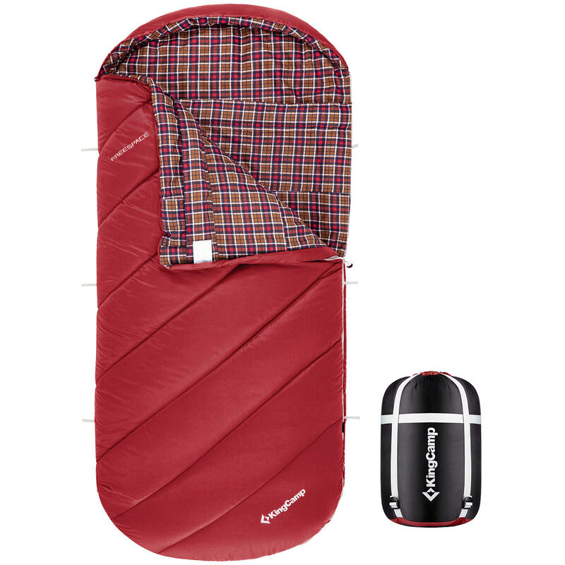 Manta saco de dormir Freespace 250 invierno algodón ancho 12°C