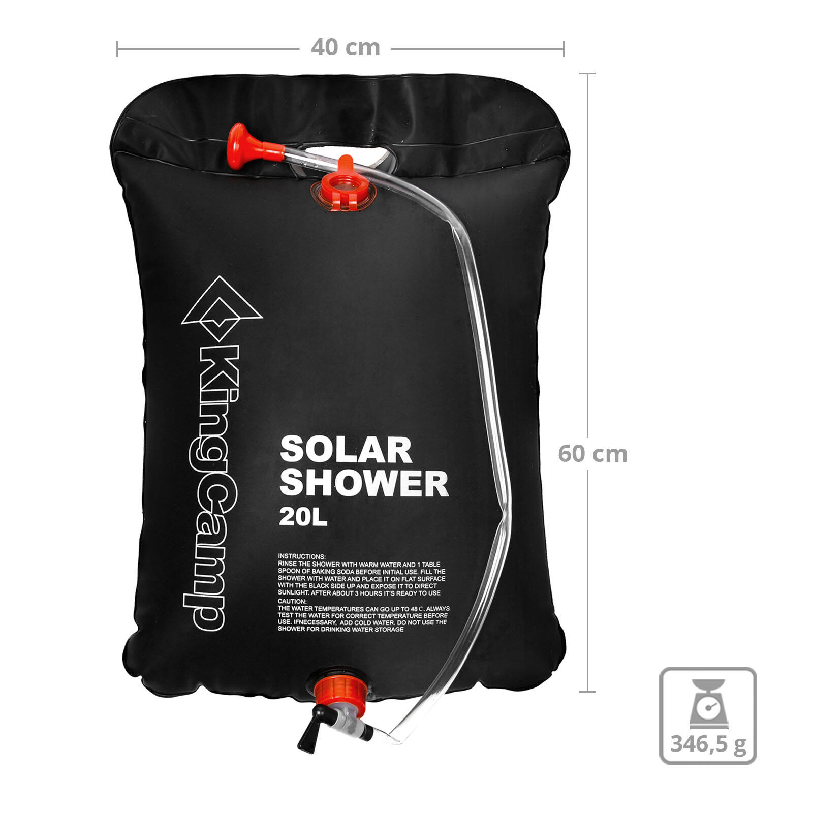 20 L Douche solaire Camping Buitendouche Solar 2/5