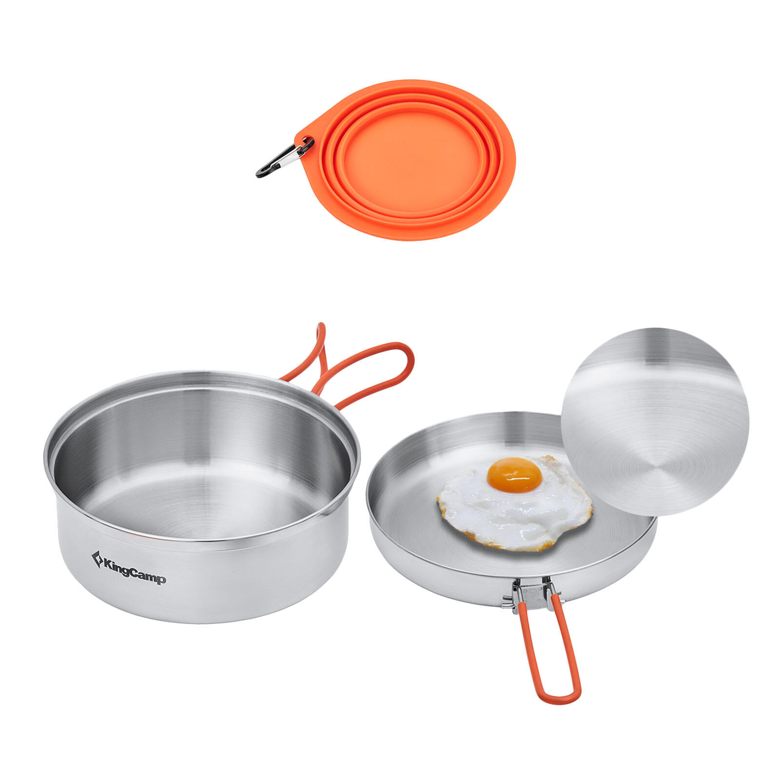 Camping Servies Set Keuken Avonturier I Pro Stalen Braadpan 3/5
