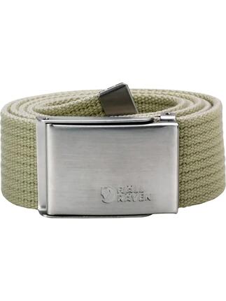 Cinturón Negro Fjallraven Canvas Belt Black de Lona Ajustable