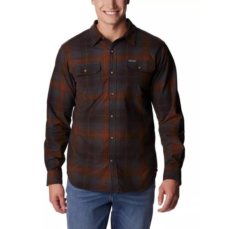 Flare Gun Utility Long Sleeve Shirt férfi hosszú ujjú ing - barna