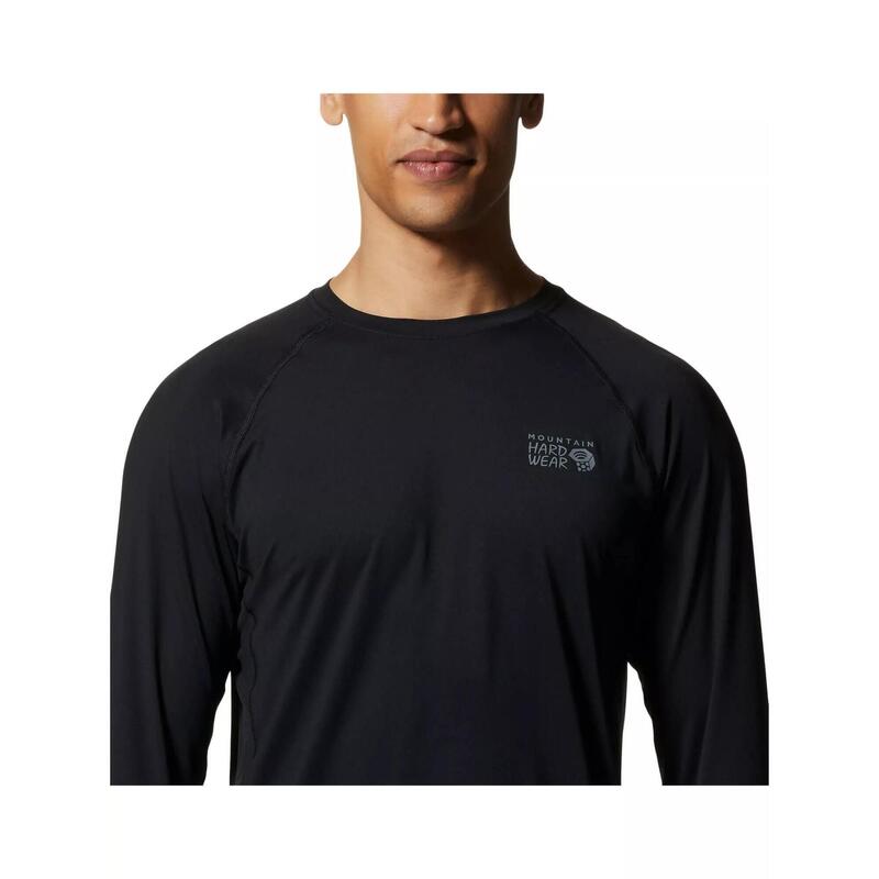 Koszula sportowa z długim rękawem Crater Lake Long Sleeve Crew - czarna