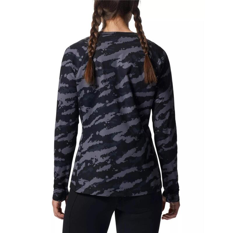 Mountain Stretch Long Sleeve Crew női hosszú ujjú sport póló - fekete