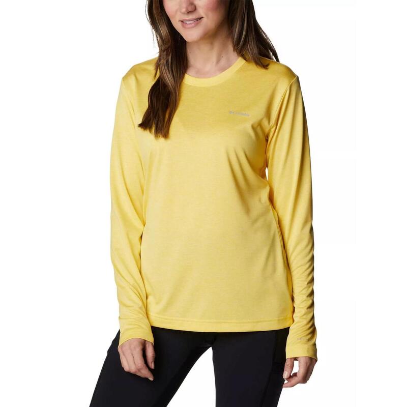 Koszulka sportowa z długim rękawem Columbia Hike LS Shirt - żółta