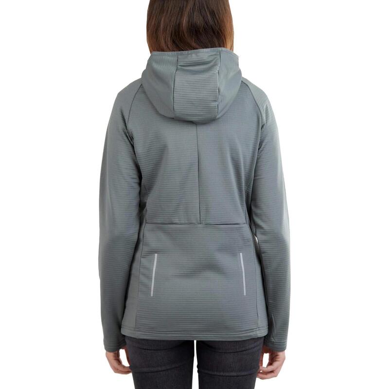 Fleecepullover Share Hooded Fleece Damen - oliv