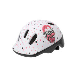 Fietshelm Hoggy XXS 44-48 cm - wit/mat roze