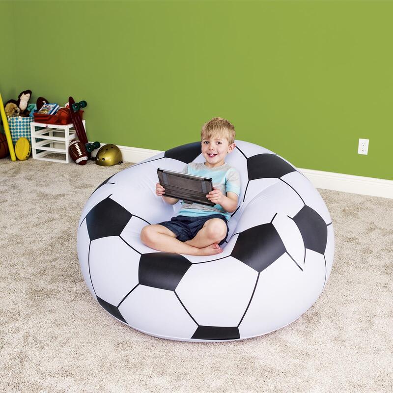 Cadeira Insuflável Infantil de Bola de Futebol Bestway® Beanless™