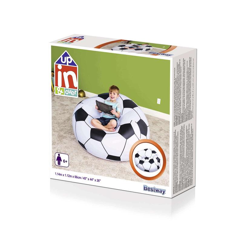 Cadeira Insuflável Infantil de Bola de Futebol Bestway® Beanless™
