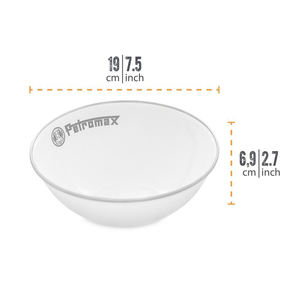 Emaille Schalen PX Bowl 1 weiß 4/4