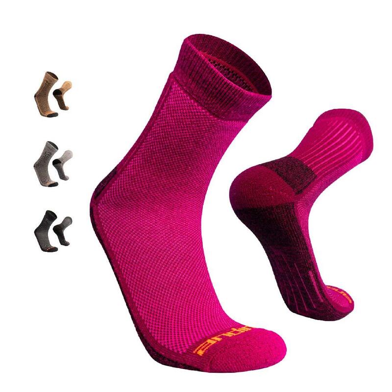 Chaussettes de randonnée thermiques en mérinos et alpaga pour hommes et femmes