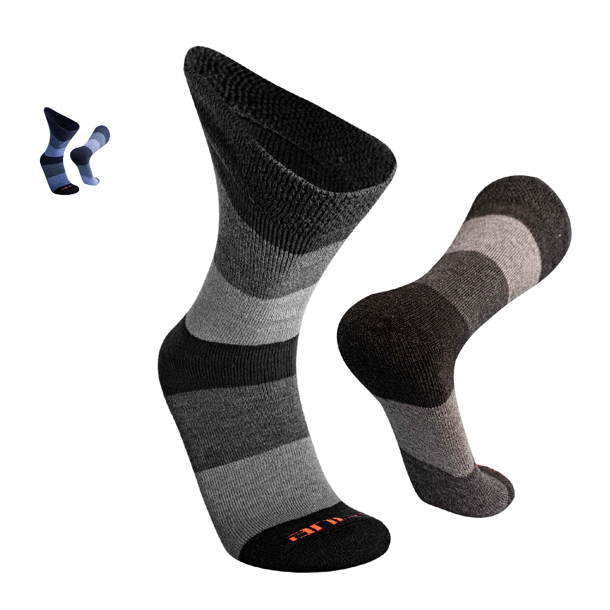 ANDINA OUTDOORS Calzini da trekking Alpaca Merino da alpinismo imbottitura extra forte AURORA