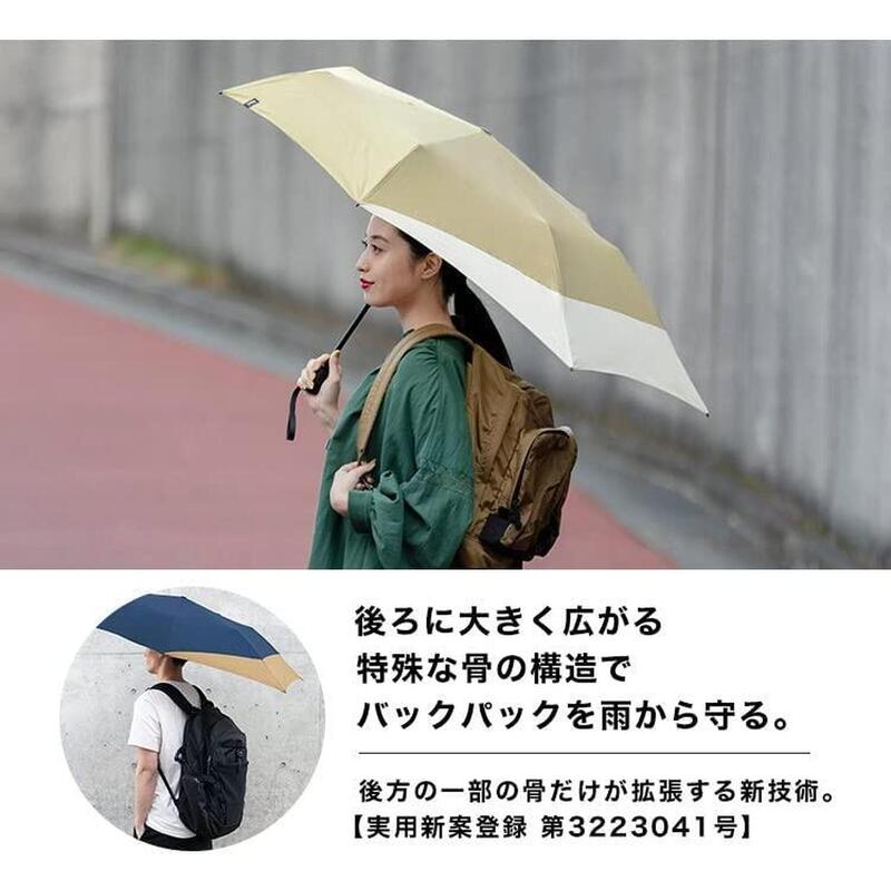 UX系列雙人用縮骨雨傘 - 藍色, 白色