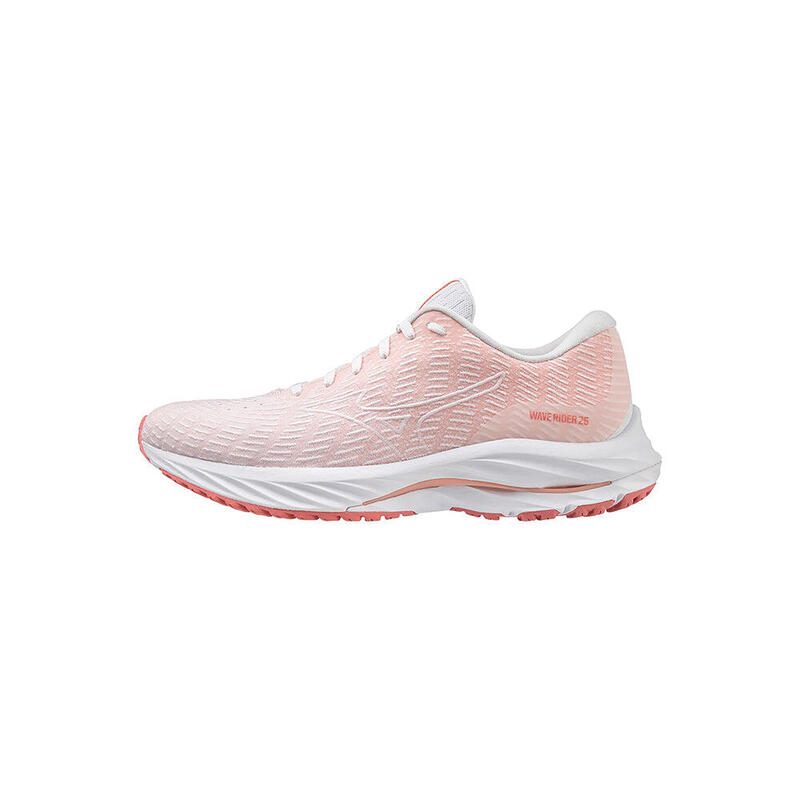 Wave Rider 26 SSW Women's Road Running Shoes - White x Peach Bud