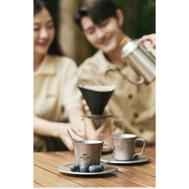 行山不鏽鋼咖啡杯套裝 150ml - 灰色
