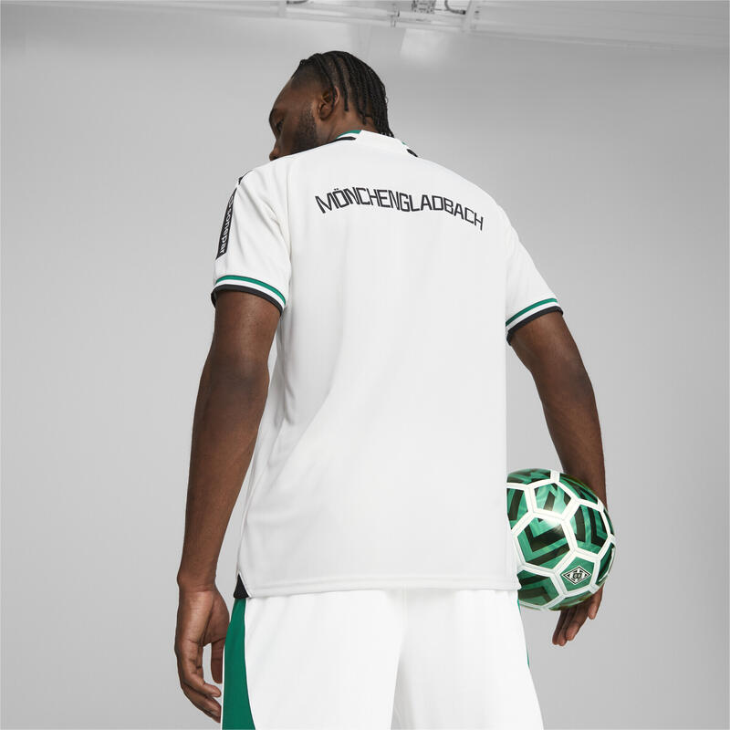 Camiseta Borussia Mönchengladbach local 23/24 Hombre PUMA White Power Green