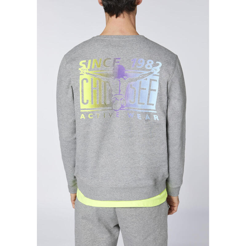 Sweatshirt mit Jumper-Motiv im Farbverlauf
