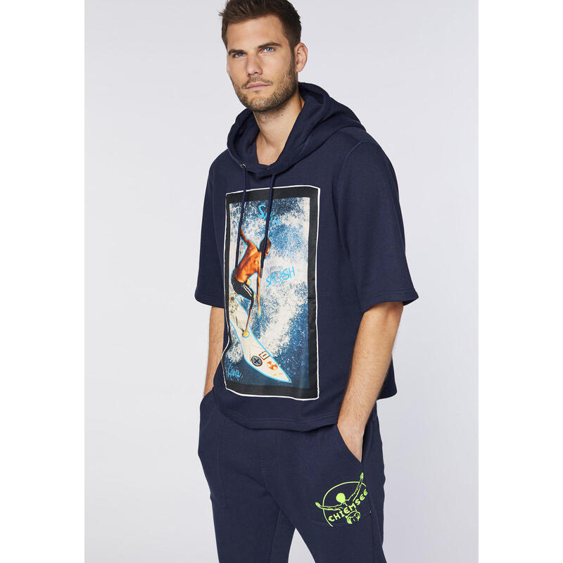 kurzarm hoodie herren sport