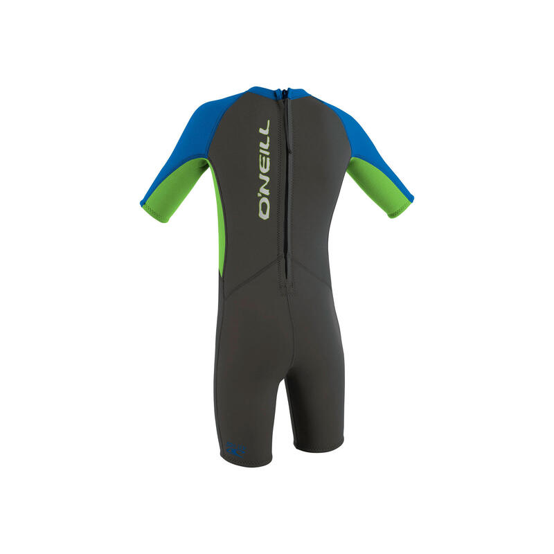 Combinaison de Surf 2mm Shorty Zip Dos - Graphite - Enfant