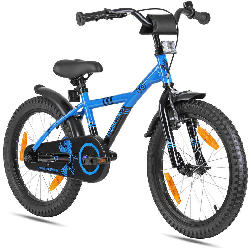 Vélo 18 pouces enfant 5-7 ans avec rétropédalage et freins V-Brake