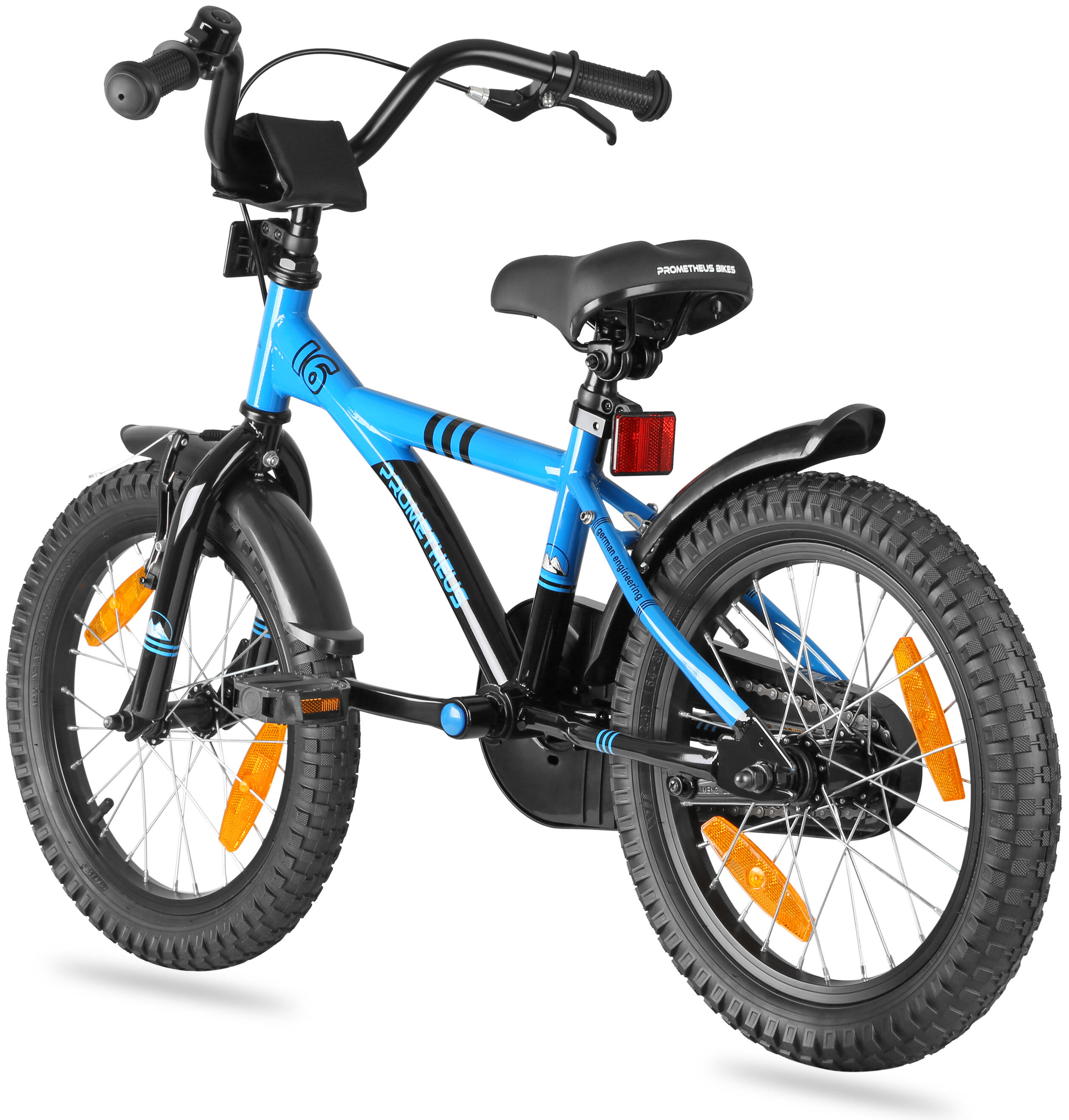 Kinderfiets 16 inch vanaf 4 -6 jaar fiets met terugtraprem en zijwieltjes 4/8