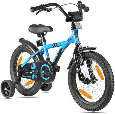 Kinderfiets 16 inch vanaf 4 -6 jaar fiets met terugtraprem en zijwieltjes