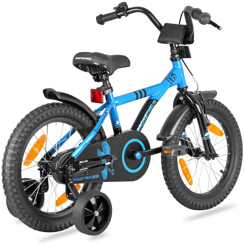 Vélo 16 pouces enfant 4-6 ans avec roues stabilisateurs et rétropédalage