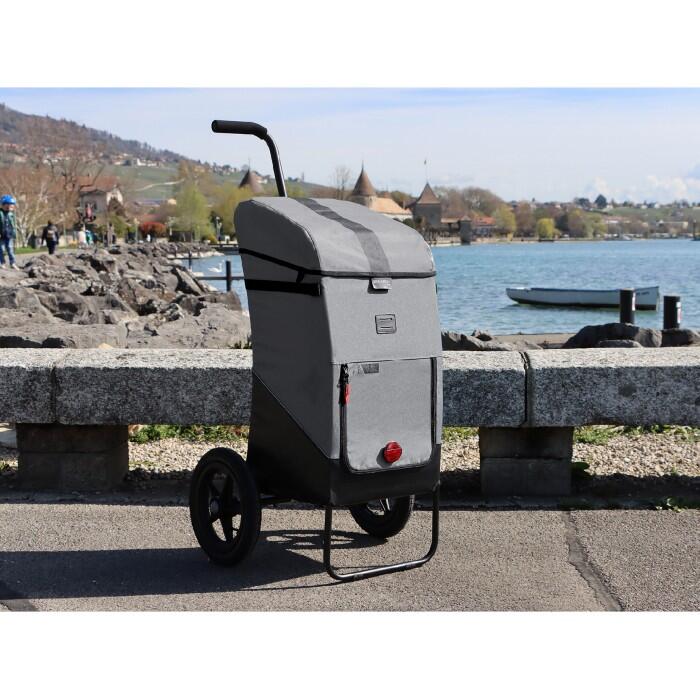 Bikcarry - Chariot Remorque Shopping Bikcarry – Vélo, Vtt, Électrique - Remorque À Vélo - Gris - Taille Unique - Decathlon