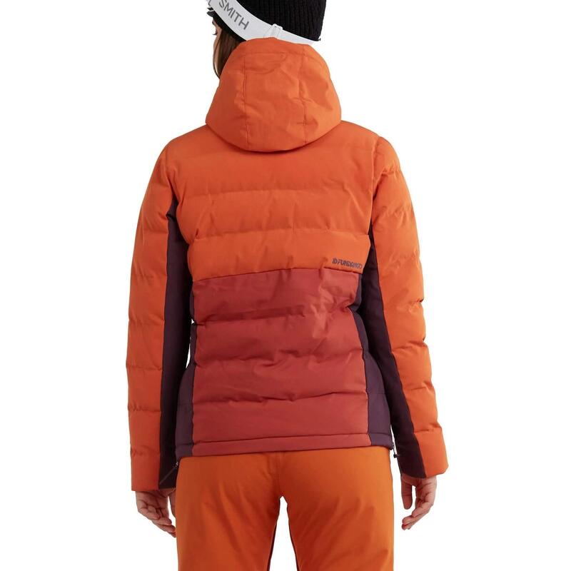 Geaca de schi Everett Padded Anorak - portocaliu femei