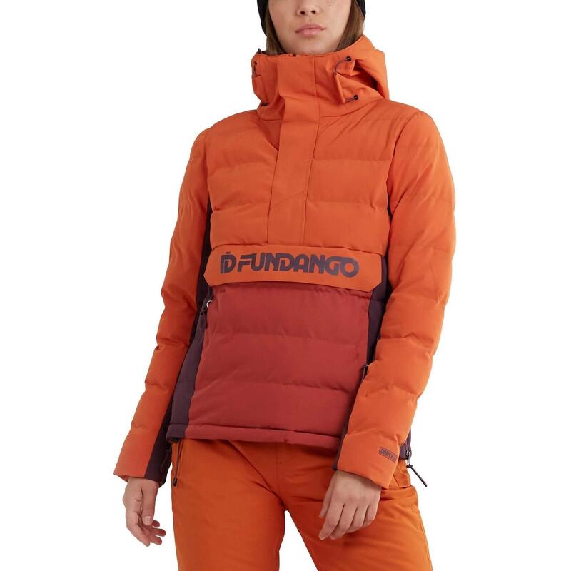 Geaca de schi Everett Padded Anorak - portocaliu femei