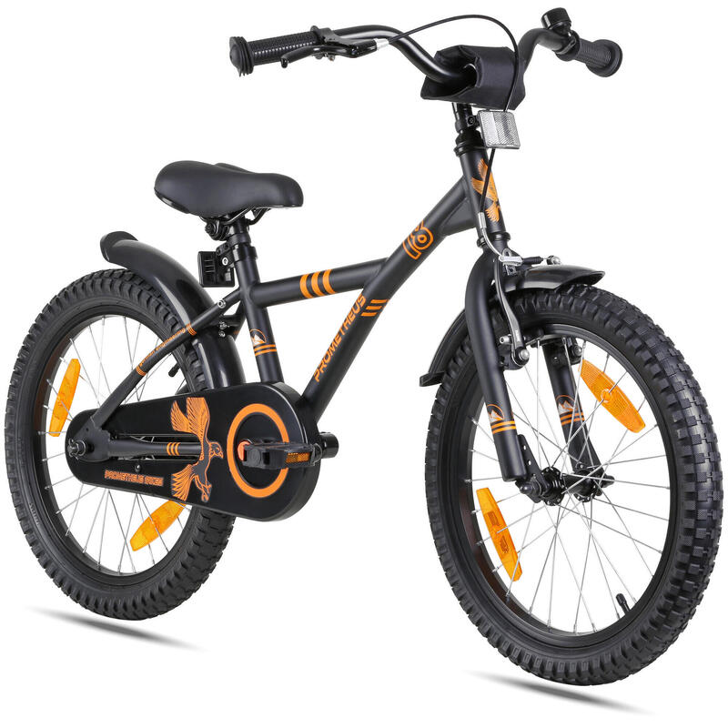 Vélo 18 pouces enfant 5-7 ans avec rétropédalage et freins V-Brake