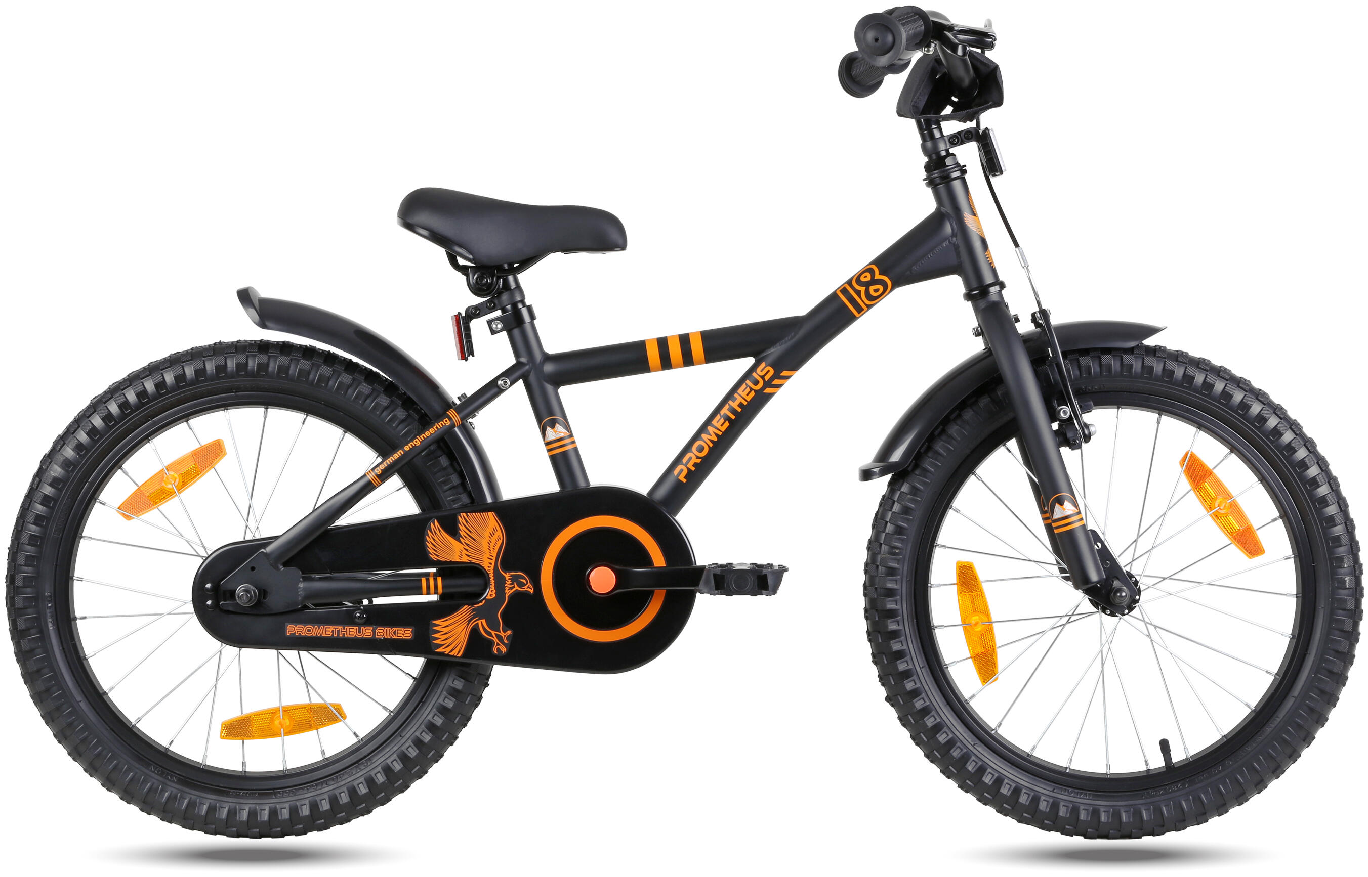 Kinderfahrrad 18 Zoll ab 5-6 Jahre mit Rücktritt und V-Brake 4/6