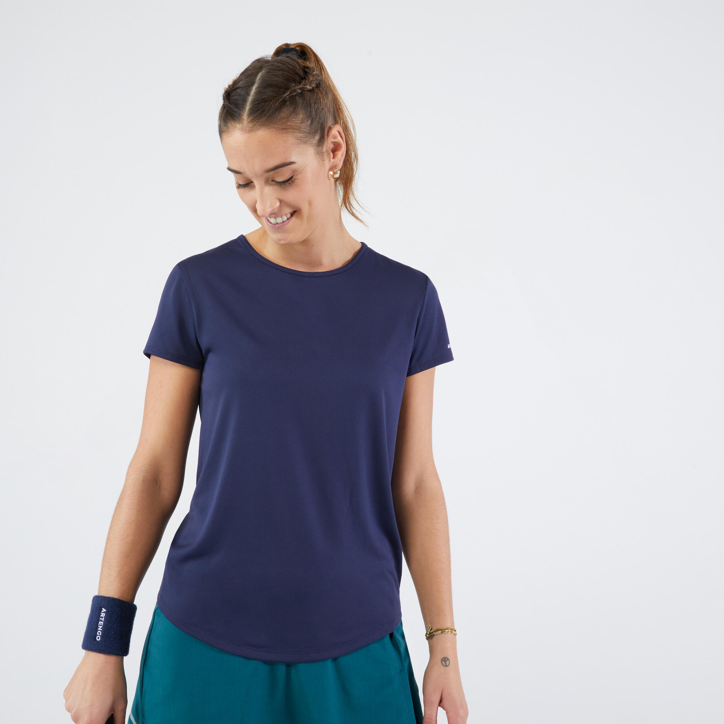 Refurbished Womens Tennis Quick-Dry Crew Neck T-Shirt Essential 100 - A Grade 3/7