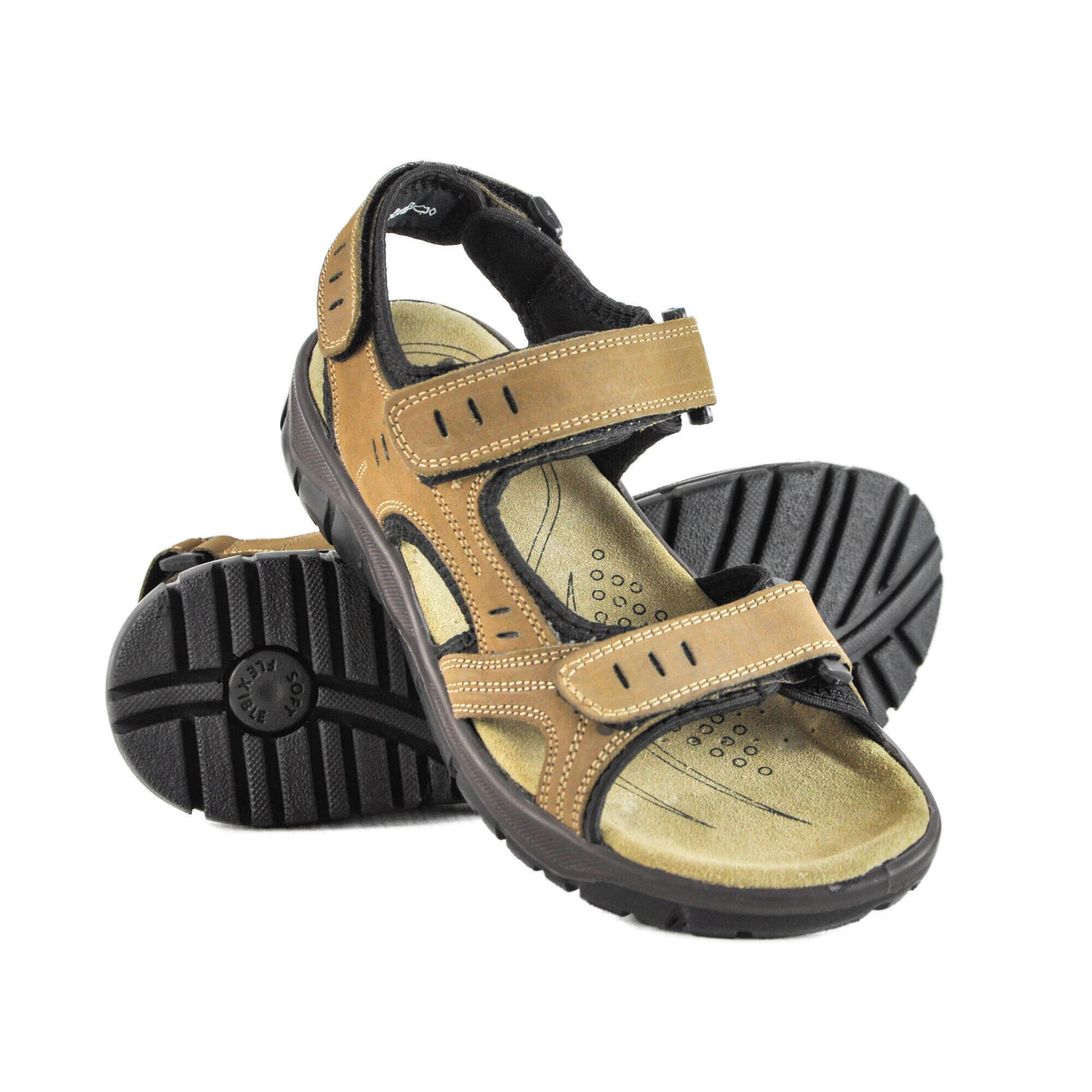 ZERIMAR Sandalias de Senderismo Trekking Zerimar de Piel para Hombre