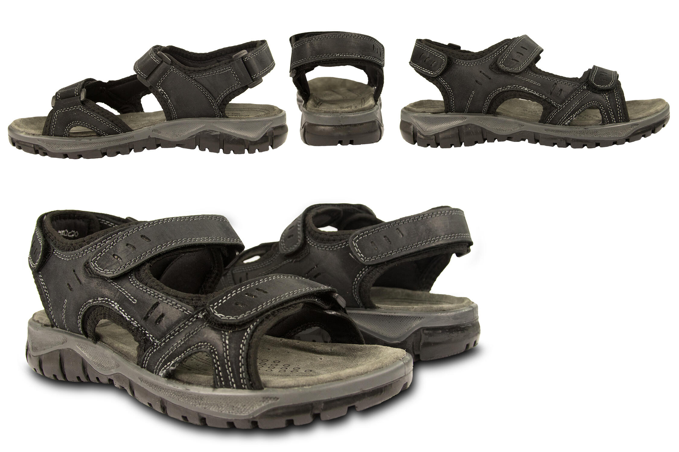 Sandalias de Senderismo Trekking Zerimar de Piel para Hombre 2/5
