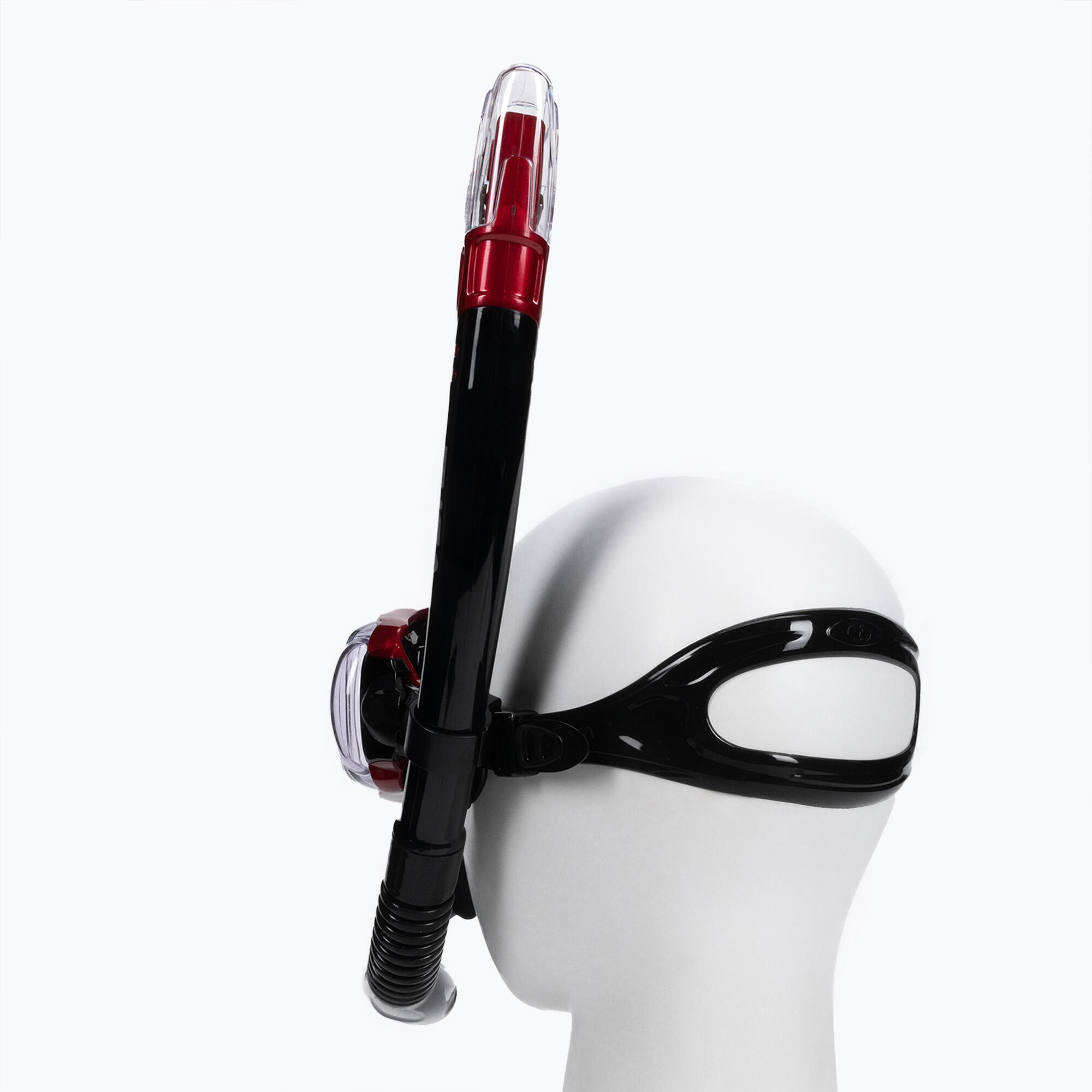 Ensemble de plongée en apnée TUSA Visio Tri-Ex Combo - Noir/Rouge métallisé 4/5