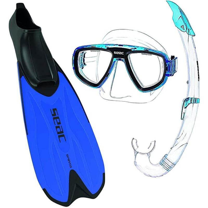 Set Plongée SEAC Giglio MD - Masque Et Tuba Silicone Pour Snorkeling