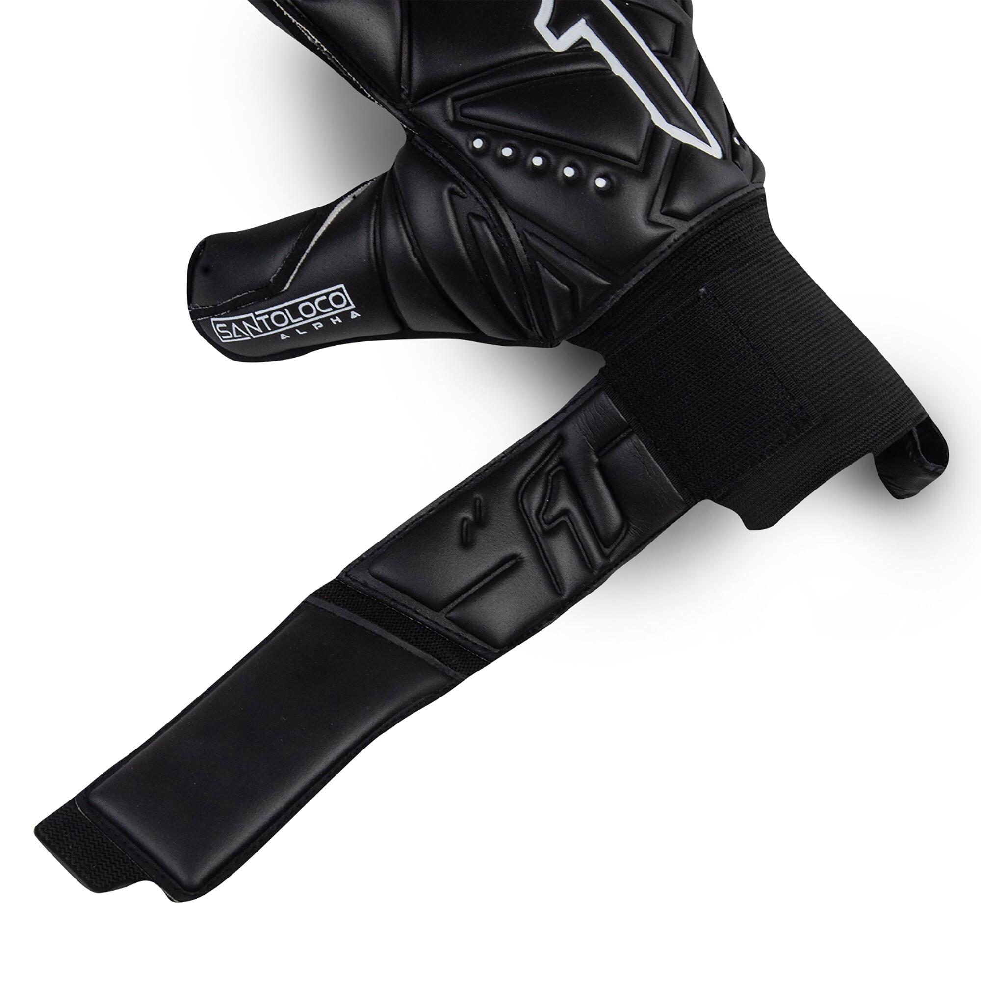 Rinat Santoloco Alpha Torwarthandschuhe – Für Naturrasen Mit Omega-Grip-Palme Und Ergo-Roll-Schnitt