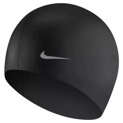 Bonnet de bain junior Nike Solid Silicone Noir