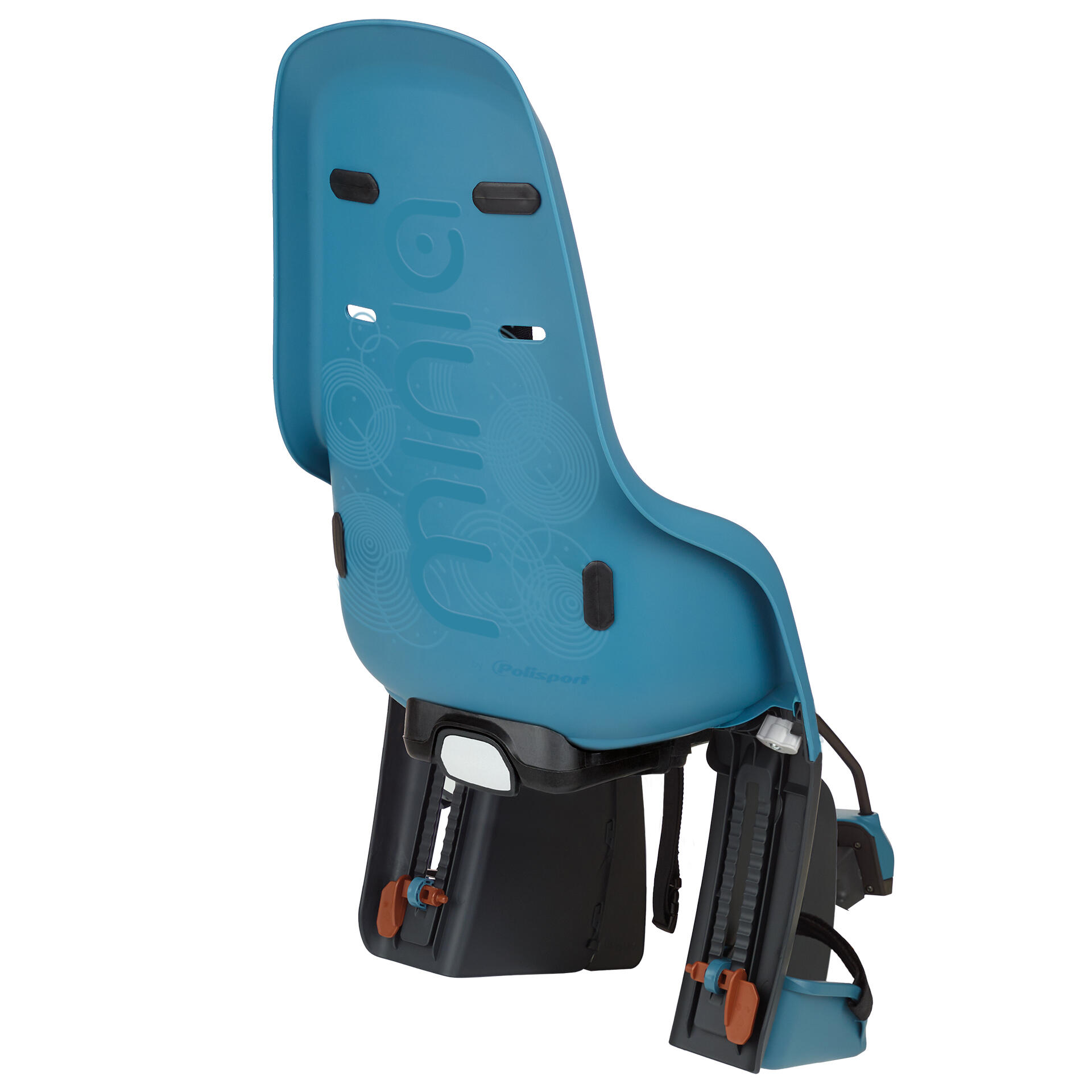 Seggiolino Posteriore Bambini Bicicletta Al Telaio MINIA Blu Nettuno 2/7