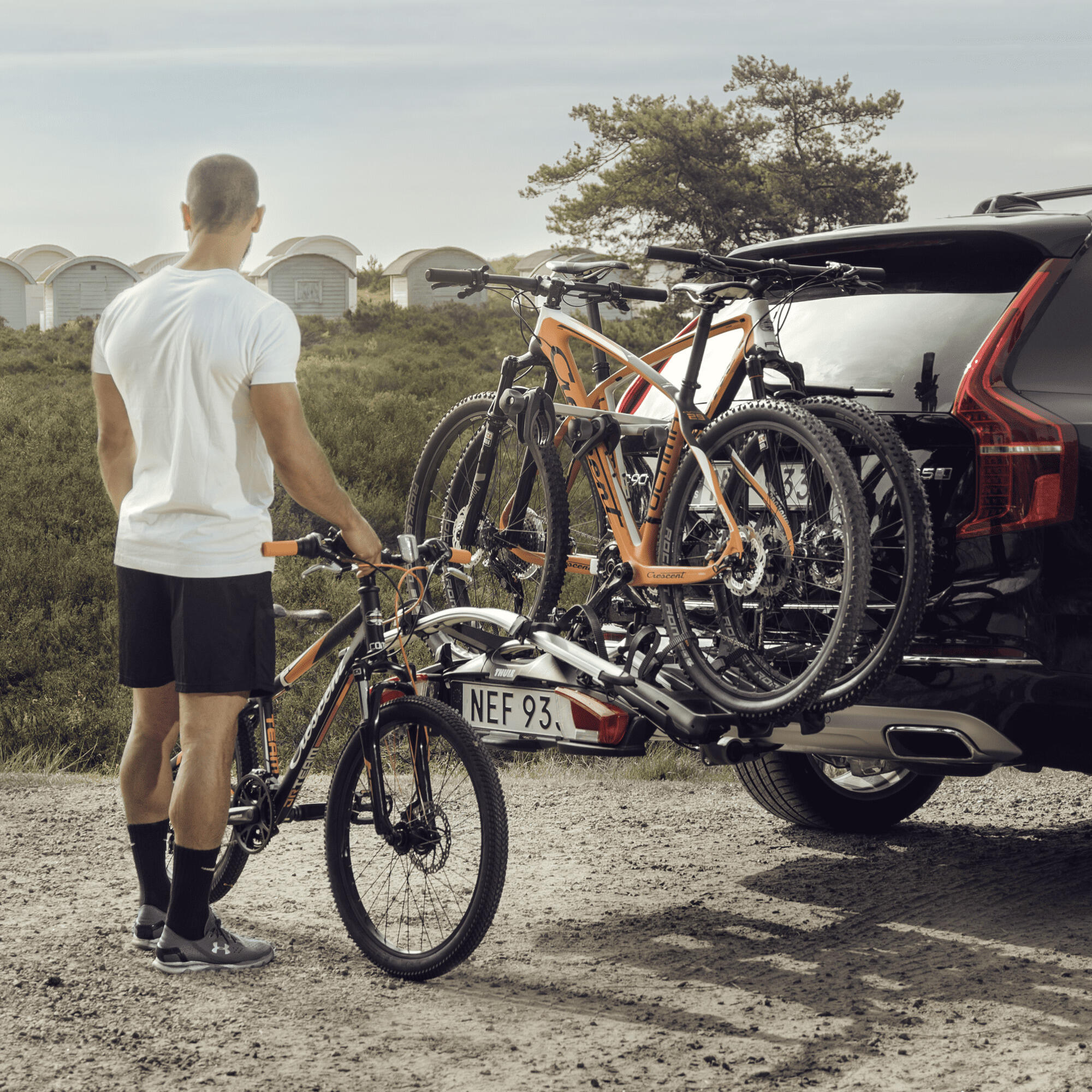Porte-vélo sur boule d’attelage Thule VeloCompact 13-pin 2 bikes Aluminium 5/7