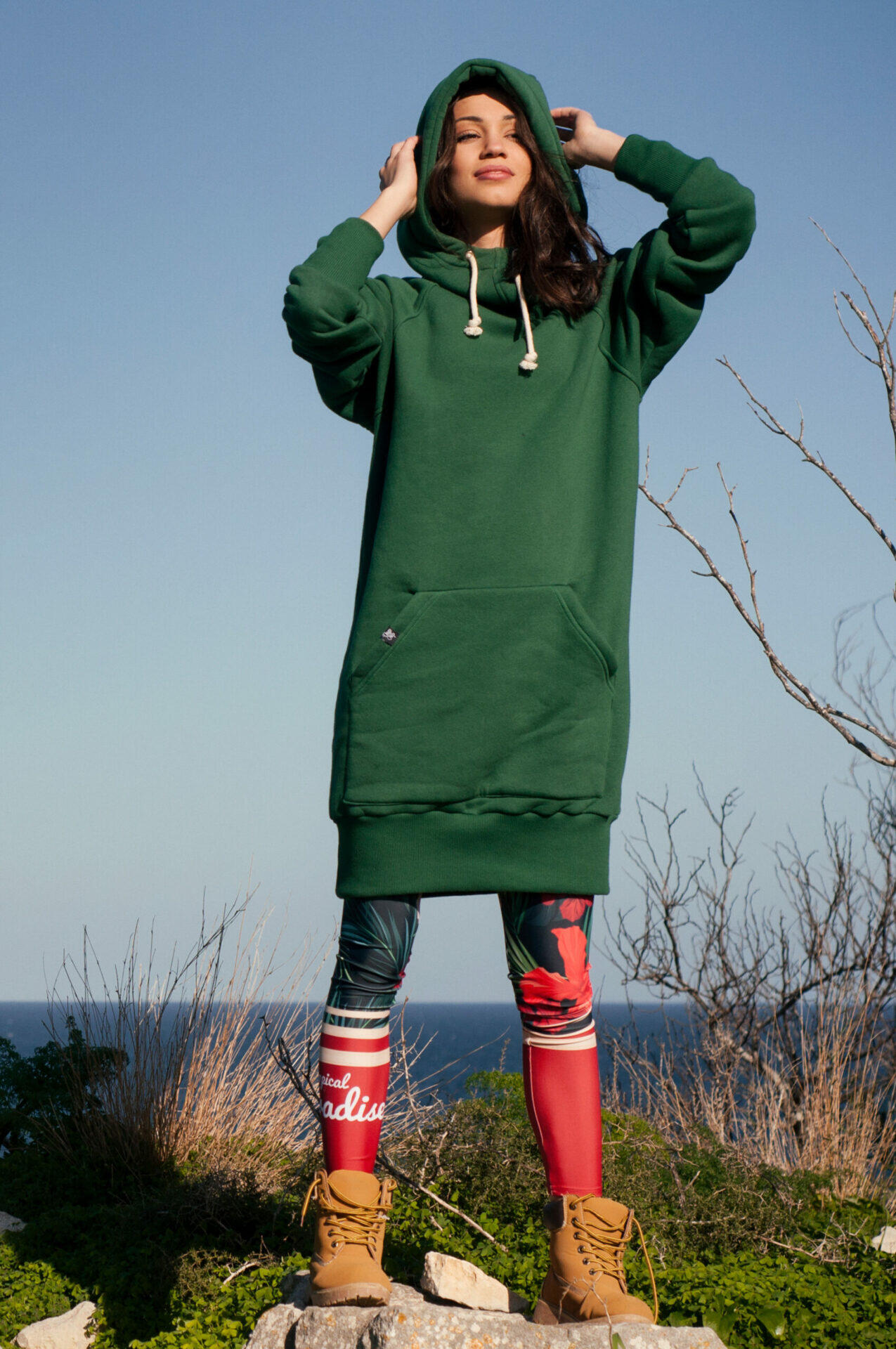 Bluza sportowa z kapturem damska DEEP TRIP Luzak 2/6