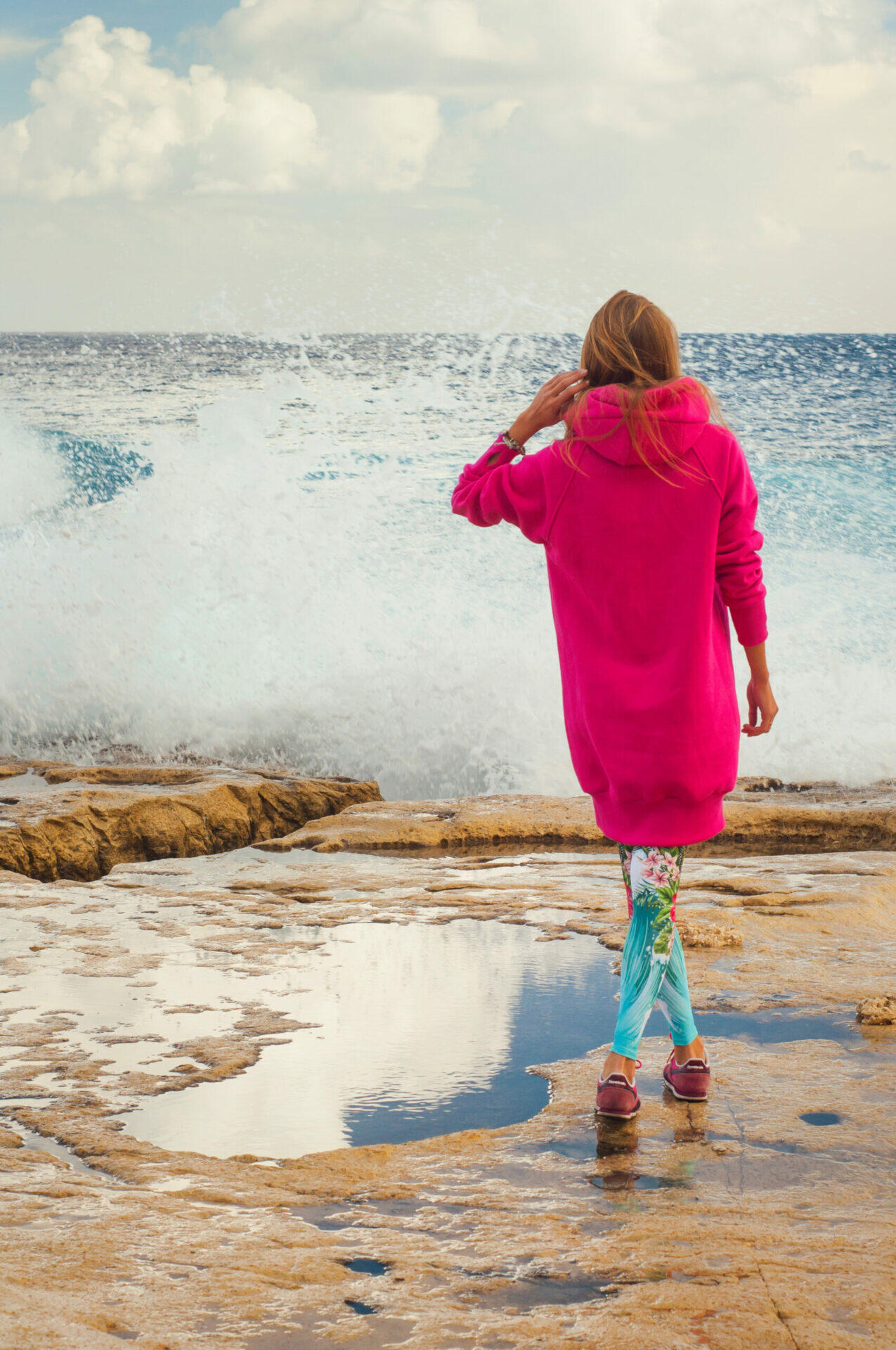Bluza sportowa z kapturem damska DEEP TRIP Luzak 4/5