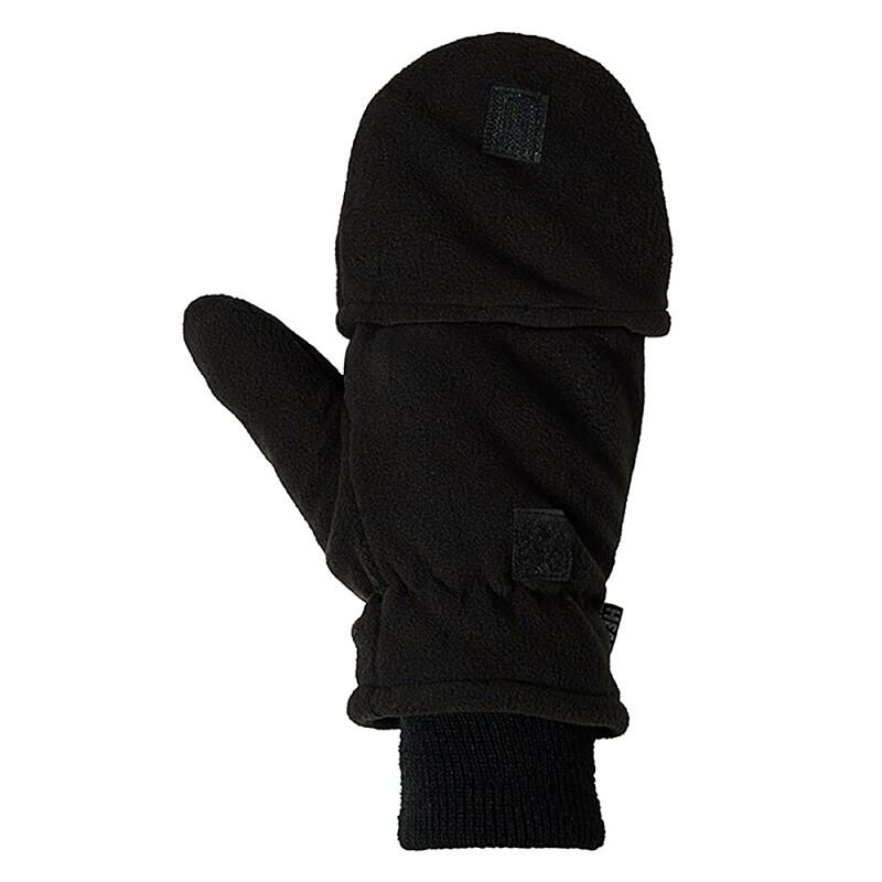 Thermo handschoenen heren fingertop - Zwart - 1-Paar - Heren handschoenen winter