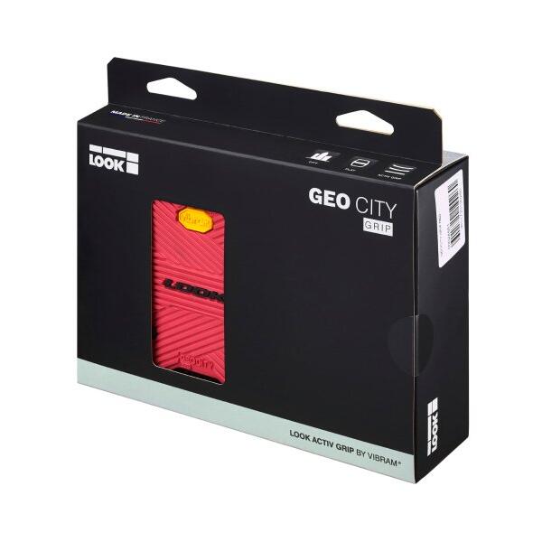 Pedais planos antiderrapantes GEO GRIP R para bicicleta - Vermelho 3/3