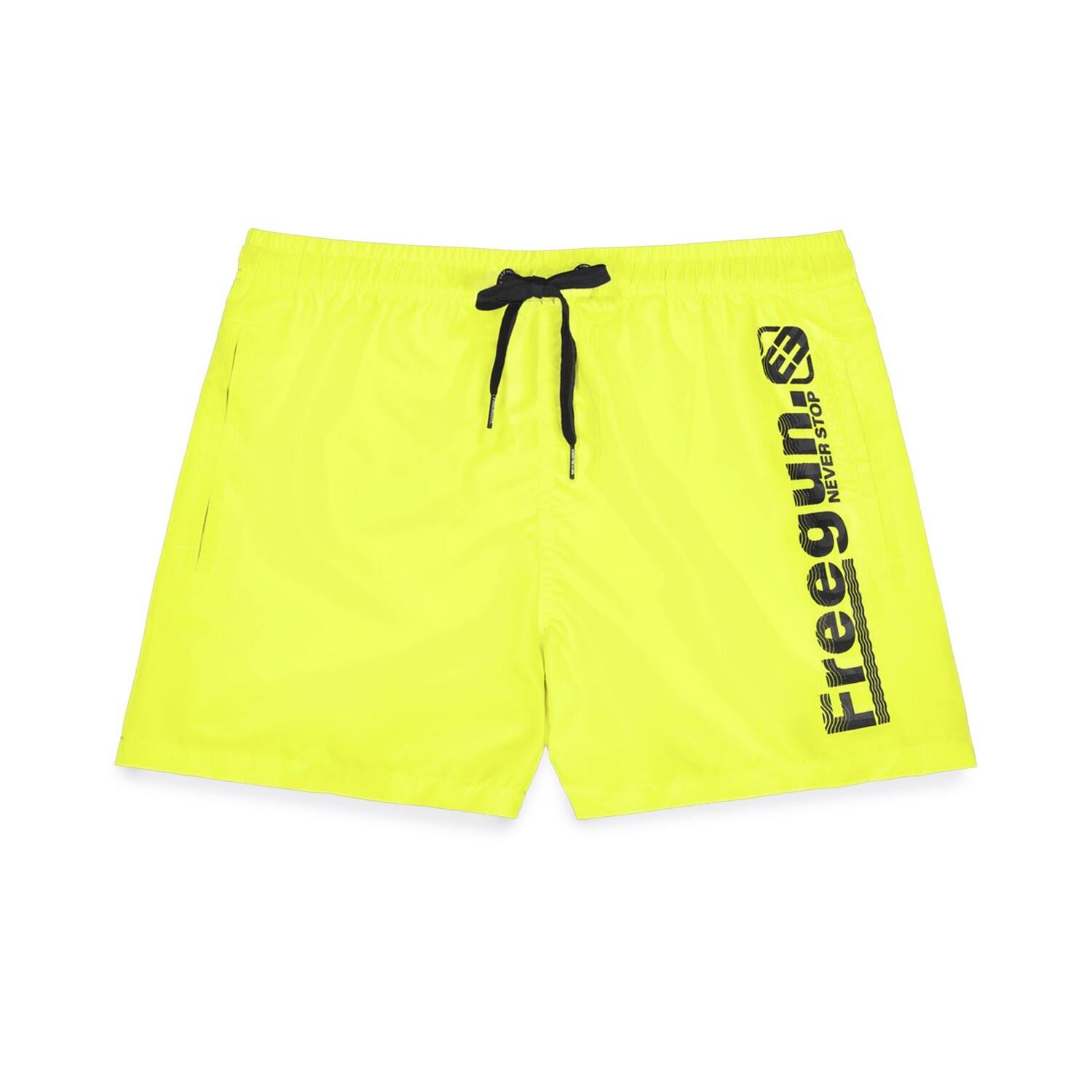 Boardshort court garçon avec ceinture demi-élastiquée 1/3