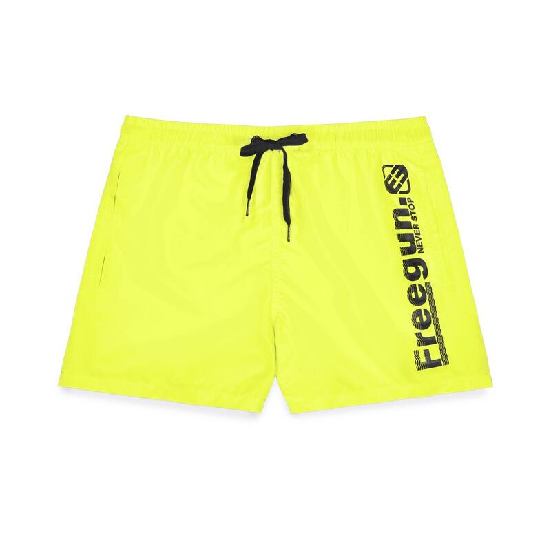 Boardshort court garçon avec ceinture demi-élastiquée